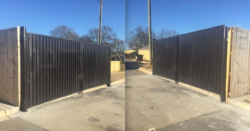 Metal Dumpster gates for Restaurant Dumpster Gates
